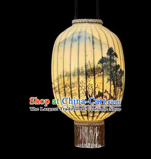 Chinese Traditional Ink Painting Lantern Handmade New Year Palace Lanterns