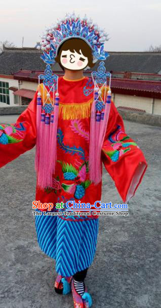 Chinese Traditional Beijing Opera Embroidered Costume Ancient Imperial Concubine Hanfu Dress for Women