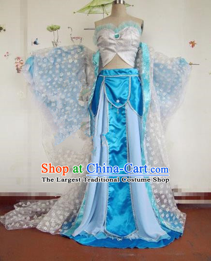 Chinese Traditional Cosplay Flying Apsaras Costume Ancient Imperial Consort Hanfu Dress for Women