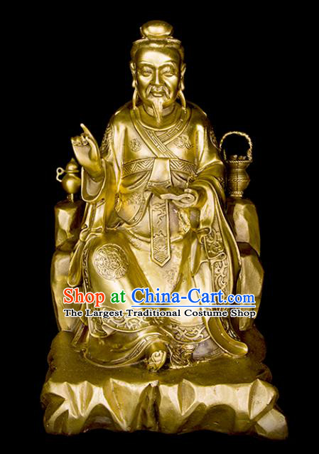 Chinese Traditional Feng Shui Items Bagua Decoration Medicine King Sun Simiao Bronze Statue