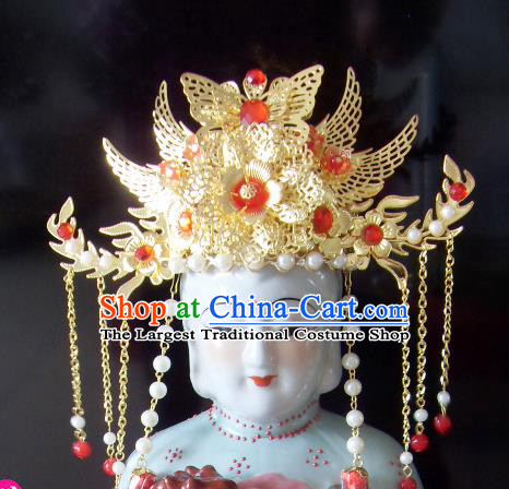 Chinese Traditional Goddess Hair Accessories Ancient Queen Mother Phoenix Coronet for Women