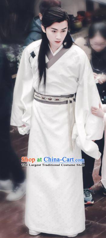 Chinese Ancient Sui Dynasty Nobility Childe Swordsman Yang Jian Historical Costume for Men