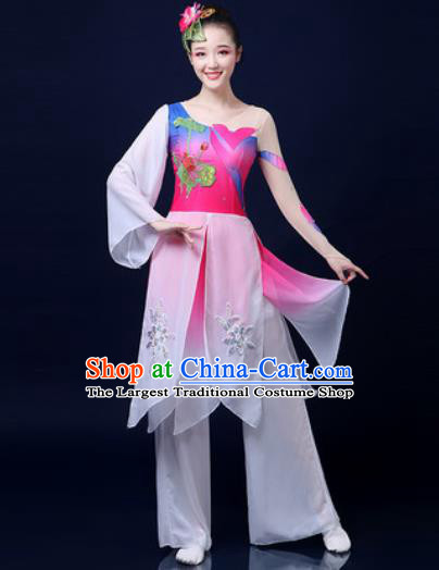 Traditional Chinese Folk Dance Jasmine Flower Clothing Yangko Dance Fan Dance Costume for Women