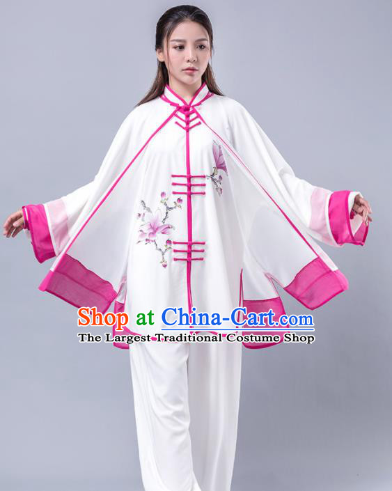 Asian Chinese Martial Arts Traditional Kung Fu Costume Tai Ji Training Group Competition Uniform for Women