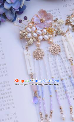 Chinese Ancient Princess Palace Pearls Hair Claws Hairpins Traditional Handmade Hanfu Hair Accessories for Women