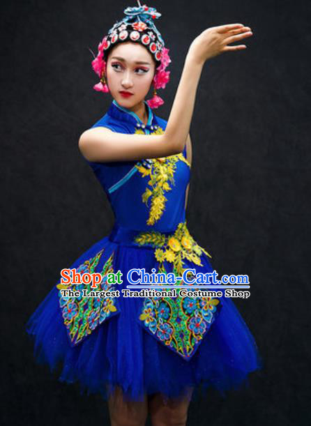 Chinese Classical Dance Costume Traditional Folk Dance Green Veil Dress for Women