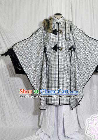 Traditional Chinese Female Knight Hanfu Dress Ancient Swordswoman Embroidered Costume for Women