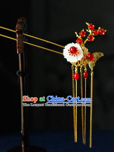 Traditional Chinese Wedding Butterfly Hairpins Tassel Step Shake Handmade Ancient Bride Hair Accessories for Women