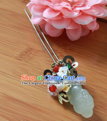 Chinese Handmade Hanfu Jade Pearls Hairpins Traditional Ancient Princess Hair Accessories for Women