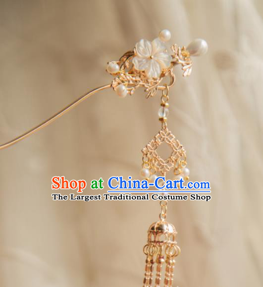 Chinese Handmade Hanfu Hairpins Tassel Step Shake Traditional Ancient Princess Hair Accessories for Women