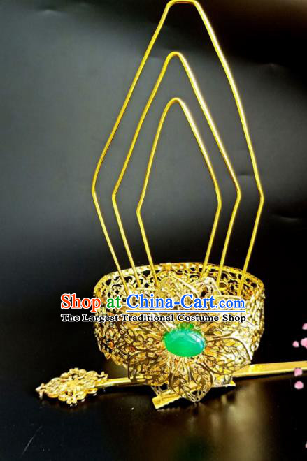 Chinese Handmade Hanfu Hair Accessories Ancient Prince Swordsman Hairdo Crown Hairpins for Men