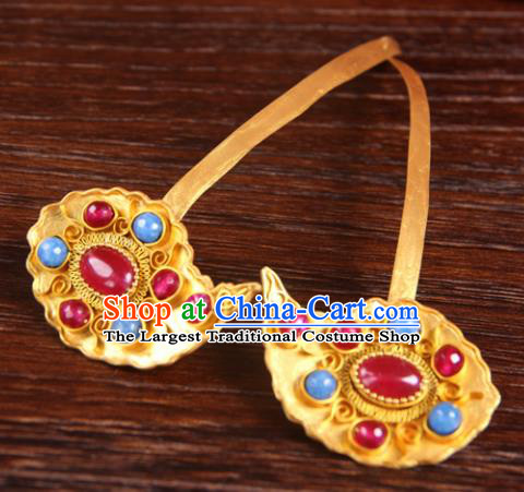 Handmade Chinese Ming Dynasty Palace Hairpins Ancient Queen Traditional Hanfu Hair Accessories for Women