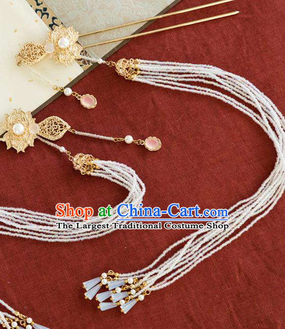 Chinese Handmade Tassel Hair Clips Hairpins Ancient Princess Hair Accessories Headwear for Women