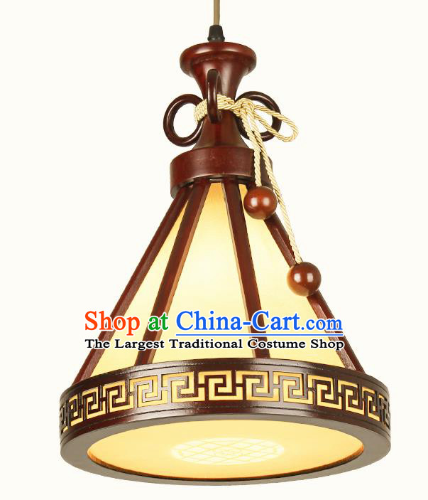 Chinese Traditional Hanging Lantern Handmade Wood Palace Lanterns Ceiling Lamp