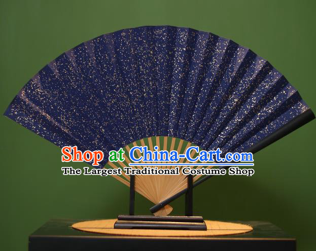 Chinese Traditional Handmade Xuan Paper Fans Classical Folding Fans for Men