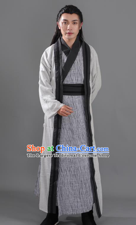 Chinese Ancient Swordsman Hanfu Clothing Tang Dynasty Young Hero Knight Historical Costume for Men