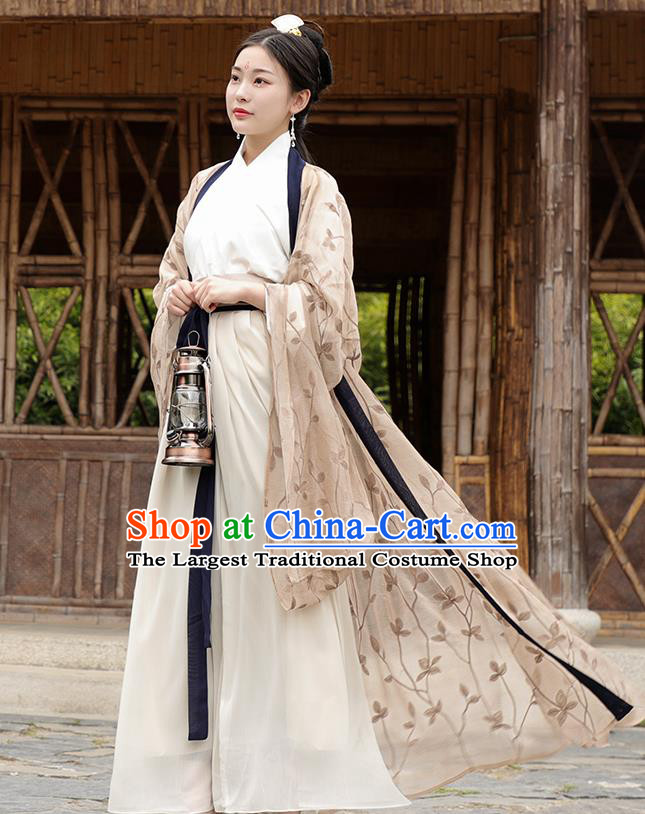 Chinese Ancient Imperial Consort Hanfu Dress Jin Dynasty Nobility Lady Princess Historical Costume for Women