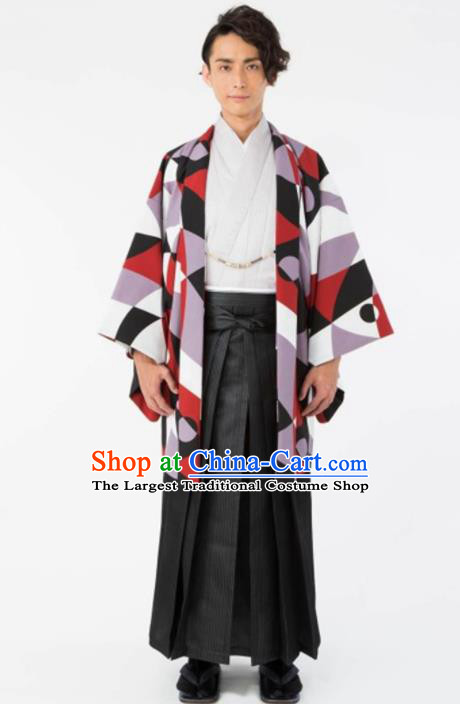 Japanese Traditional Samurai Haori Kimono Asian Japan Handmade Warrior Yukata Costume for Men