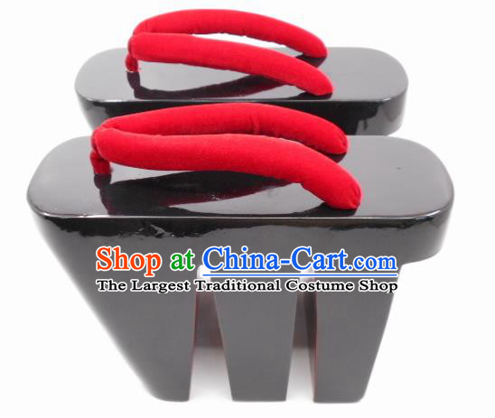 Japanese Traditional Black Trippen Asian Japan Handmade Geisha Kimono Shoes for Women