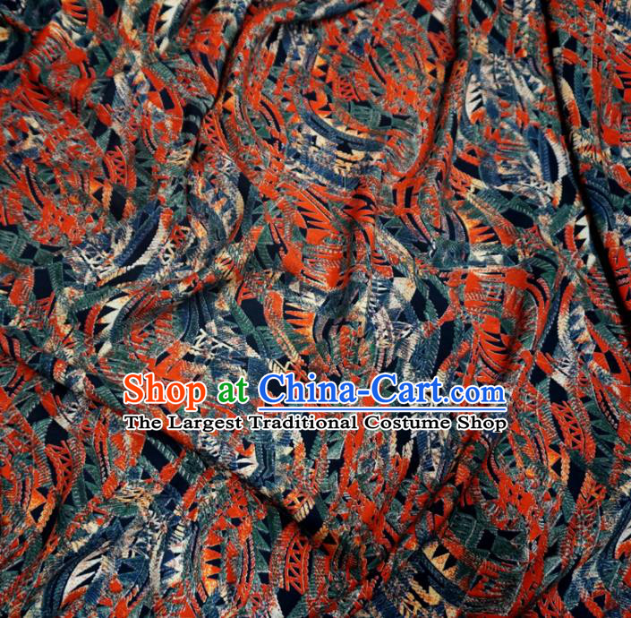 Asian Chinese Traditional Pattern Design Watered Gauze Cheongsam Silk Fabric Chinese Fabric Material