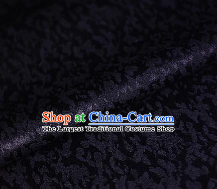 Chinese Classical Pattern Black Brocade Cheongsam Silk Fabric Chinese Traditional Satin Fabric Material