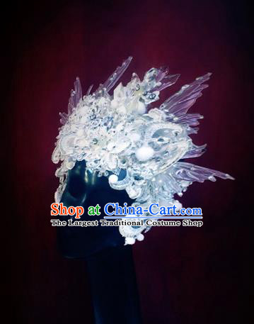 Top Grade Halloween Queen Hair Accessories Handmade Cosplay Fancy Ball Hat Headwear for Women