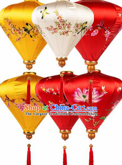 Handmade Traditional Chinese Lantern Painting Silk Lanterns Ceiling Lamp New Year Lantern