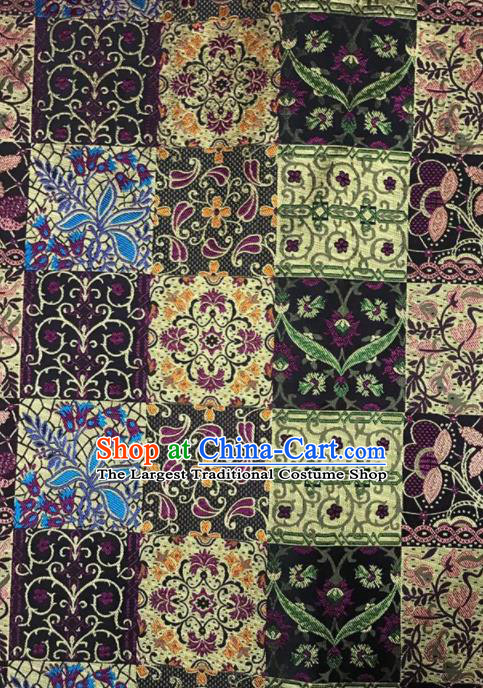 Chinese Classical Pattern Design Satin Fabric Brocade Asian Traditional Drapery Silk Material