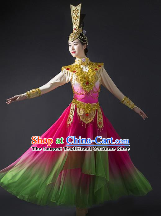 Chinese Traditional Dance Bichunmoo Dress Classical Dance Stage Performance Costume for Women