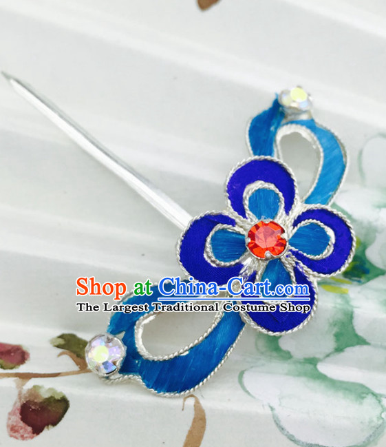 Chinese Ancient Princess Flower Hairpins Palace Hair Clip Traditional Beijing Opera Diva Court Hair Accessories for Adults