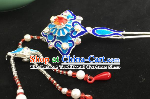 Chinese Ancient Princess Court Tassel Hairpins Traditional Beijing Opera Diva Headwear Hair Accessories for Adults