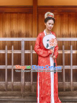 Chinese Ancient Song Dynasty Rich Lady Replica Costume Traditional Dowager Hanfu Dress for Women