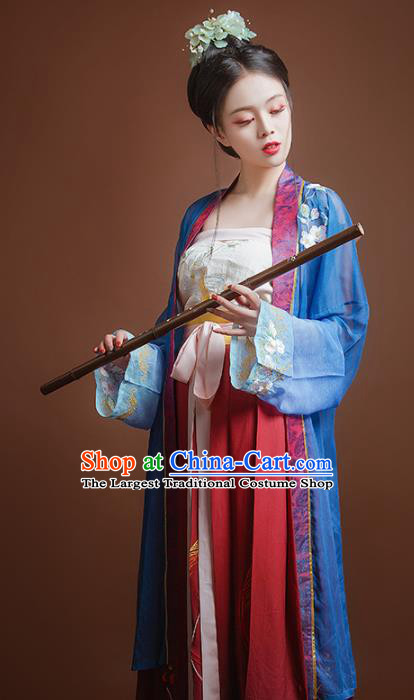 Chinese Traditional Song Dynasty Young Lady Hanfu Dress Ancient Court Princess Replica Costume for Women