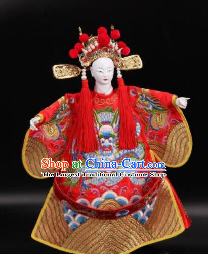 Traditional Chinese Handmade Number One Scholar Puppet Marionette Puppets String Puppet Wooden Image Arts Collectibles