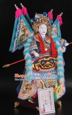 Traditional Chinese General Zhao Yun Marionette Puppets Handmade Puppet String Puppet Wooden Image Arts Collectibles