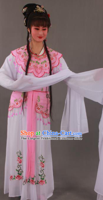 Handmade Traditional Chinese Beijing Opera Peri Pink Dress Ancient Nobility Lady Costumes for Women