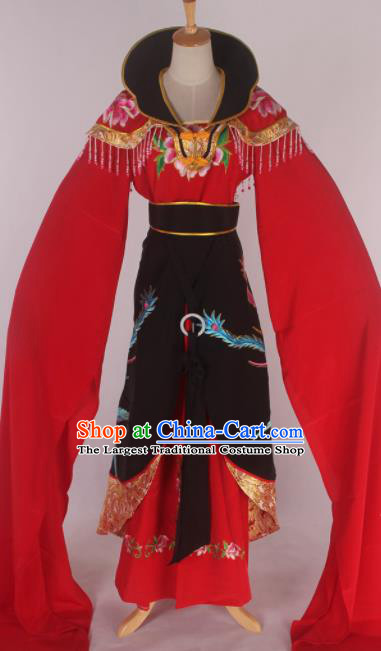 Chinese Traditional Shaoxing Opera Queen Black Dress Ancient Peking Opera Actress Costume for Women