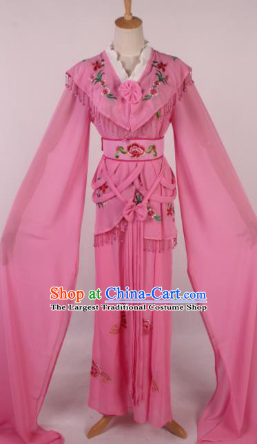 Chinese Traditional Shaoxing Opera Peri Pink Dress Ancient Peking Opera Actress Costume for Women