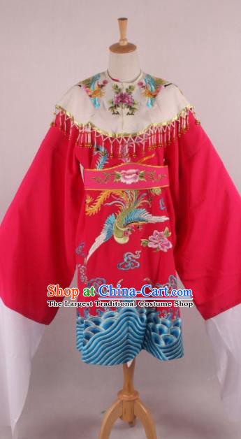 Chinese Beijing Opera Imperial Consort Rosy Dress Ancient Traditional Peking Opera Actress Costume for Women