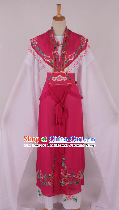 Chinese Traditional Beijing Opera Actress Princess Rosy Dress Ancient Peking Opera Diva Costume for Women