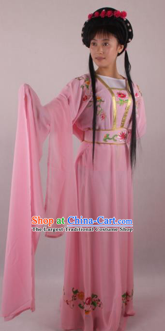 Professional Chinese Beijing Opera Fairy Pink Dress Ancient Traditional Peking Opera Diva Costume for Women