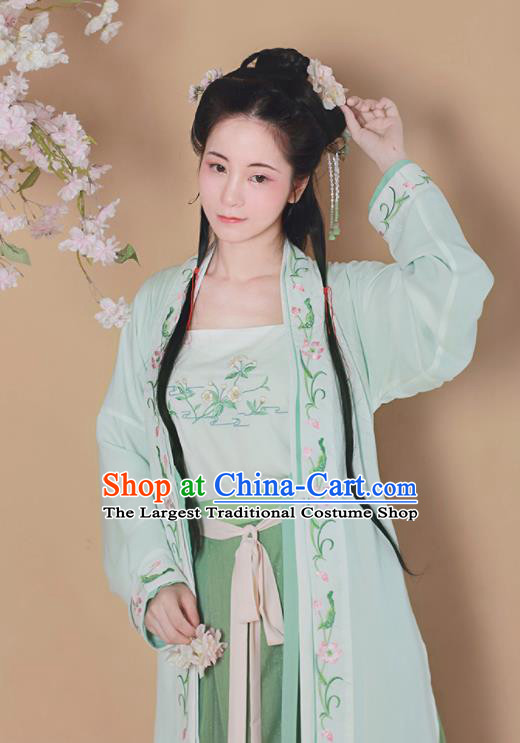 Chinese Traditional Song Dynasty Nobility Lady Replica Costumes Ancient Aristocratic Miss Hanfu Dress for Women