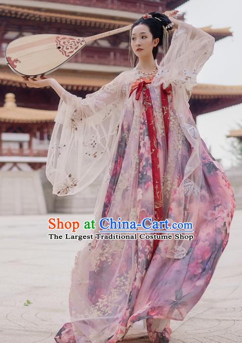 Traditional Chinese Tang Dynasty Court Dance Hanfu Dress Ancient Imperial Consort Replica Costumes for Women