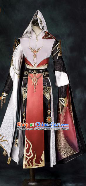 Chinese Ancient Drama Cosplay General Clothing Traditional Hanfu Swordsman Costume for Men