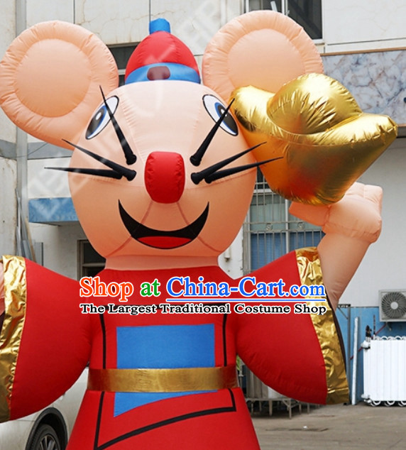 Chinese New Year Decorations Giant Inflatable Rats Complete Set