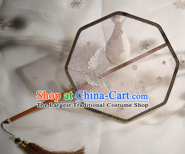 Chinese Ancient Court Palace Fans Traditional Hanfu Wedding Silk Fan for Women