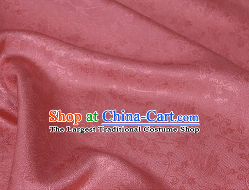 Asian Chinese Traditional Twine Albizia Pattern Design Carmine Silk Fabric Chinese Qipao Material