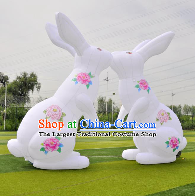 Large Halloween Inflatable Moon Rabbit Models Inflatable Arches Archway