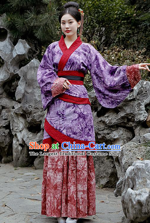 Chinese Drama Costumes Ancient Traditional Han Dynasty Nobility Lady Hanfu Dress for Women