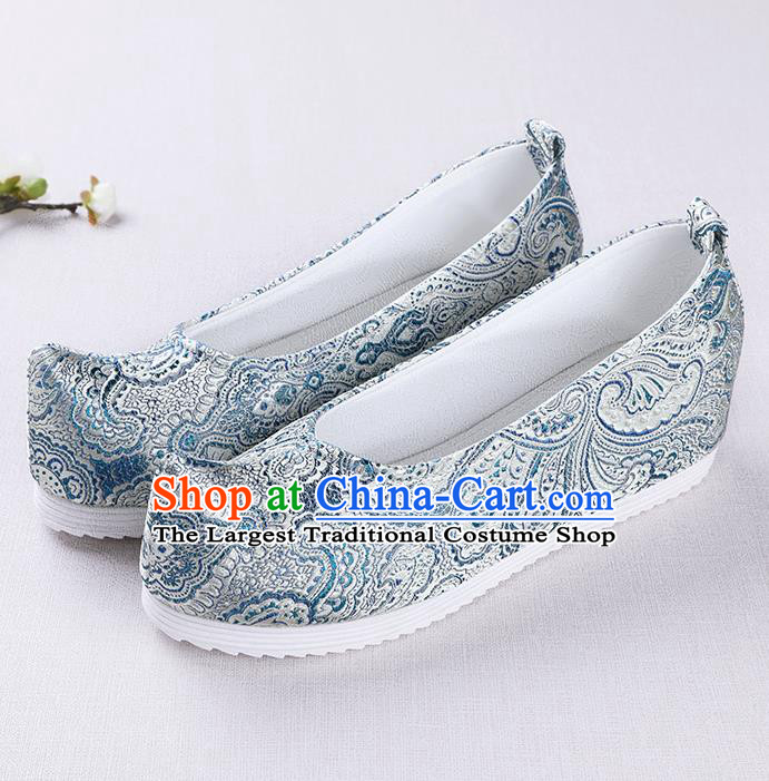 Chinese Handmade Opera Satin Shoes Traditional Hanfu Shoes National Shoes for Women